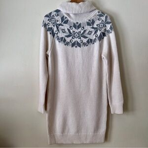 NWT Lauren Ralph Lauren Womens Cowl Neck Wool Blend Sweater Dress in Cream - M